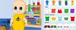 Dress A Baby flash game preview