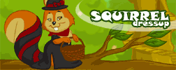 Squirrel Dress Up flash game preview