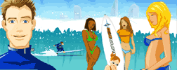 Surf Game flash game preview
